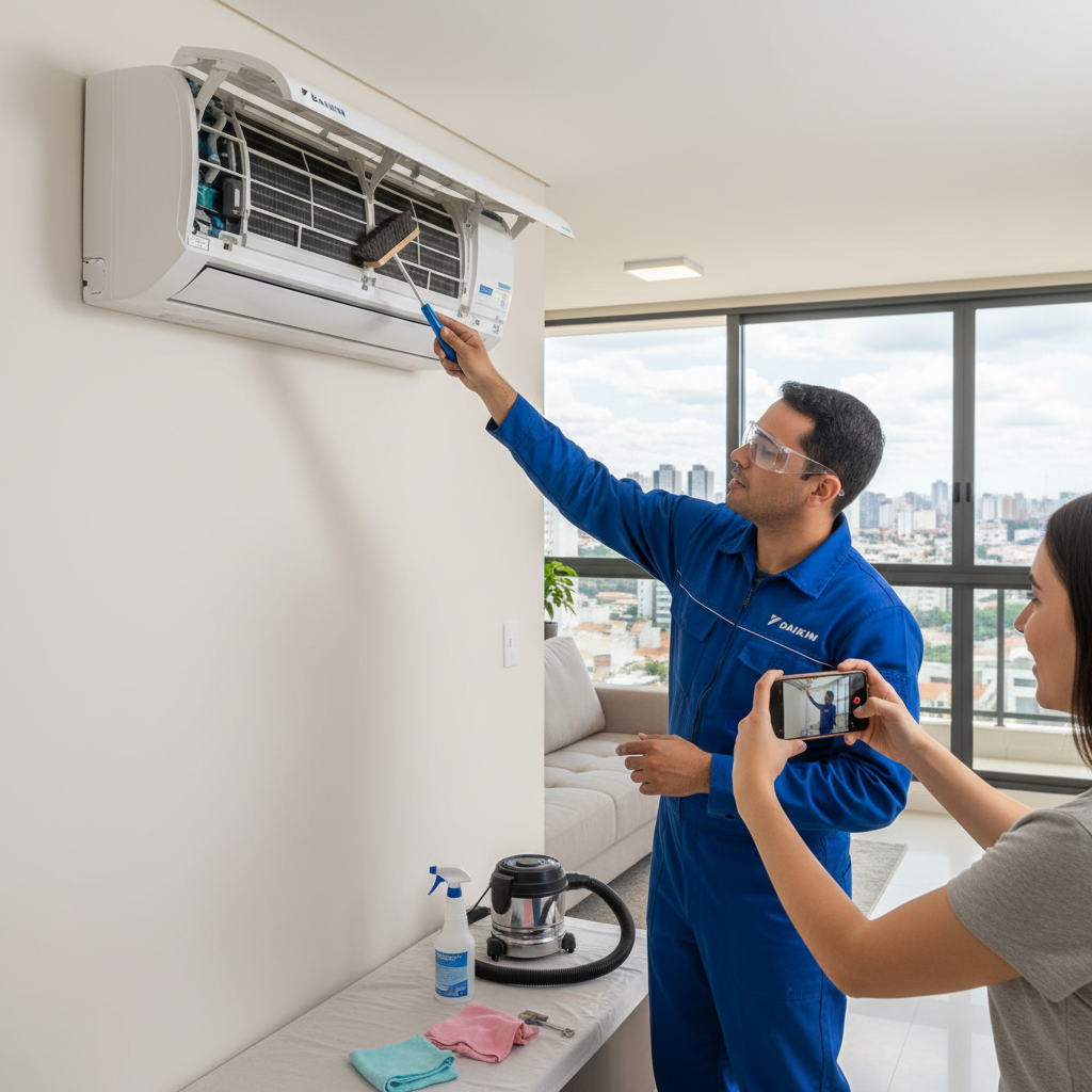 Como Limpar Evaporadora Ar Condicionado Daikin em Goiânia
