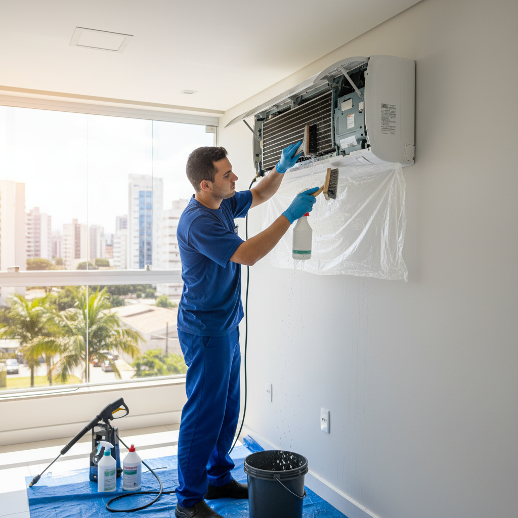 Como Limpar Evaporadora Ar Condicionado Daikin em Goiânia