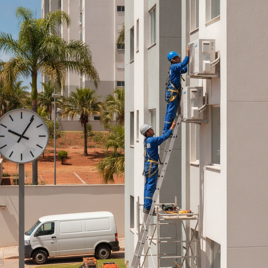 Instalação Ar-Condicionado Daikin em Goiânia: Quanto Tempo Leva?