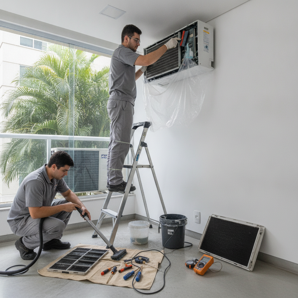 Manutenção Preventiva de Ar Condicionado Split em Goiânia