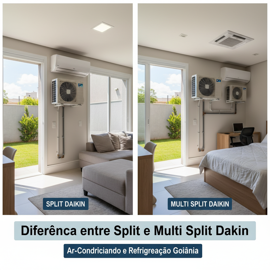 Qual Diferença Entre Ar Split e Multi Split Daikin Goiânia