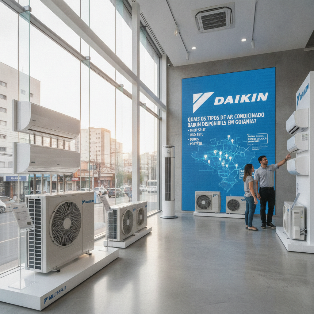 Tipos de Ar Condicionado Daikin Disponíveis em Goiânia