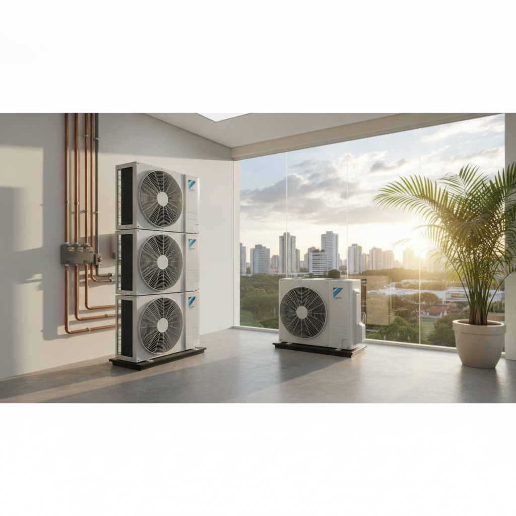 VRV e VRF Daikin: diferença, custo e instalação em Goiânia